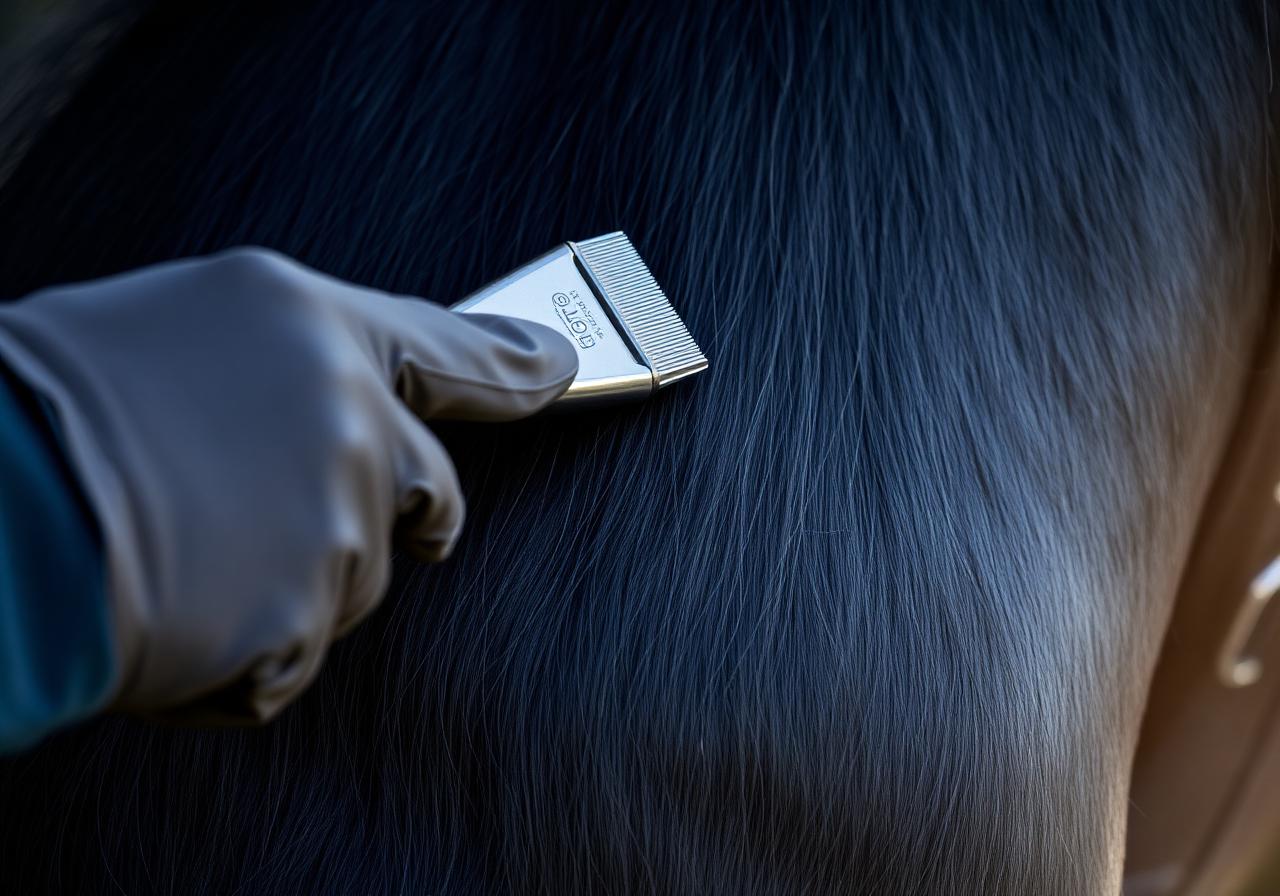 Clipping — equestrian care detail